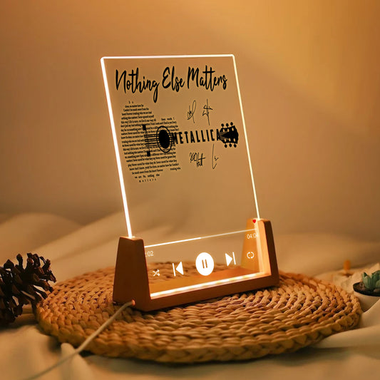 Metallica “Nothing Else Matters” LED Music Light – Signature Lyric Edition