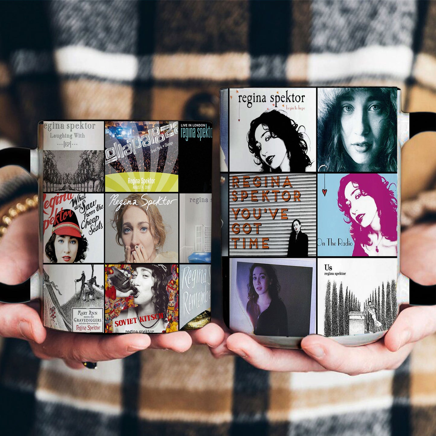 Regina Spektor Accent Mug – Indie Icon Album Cover Collage Gift