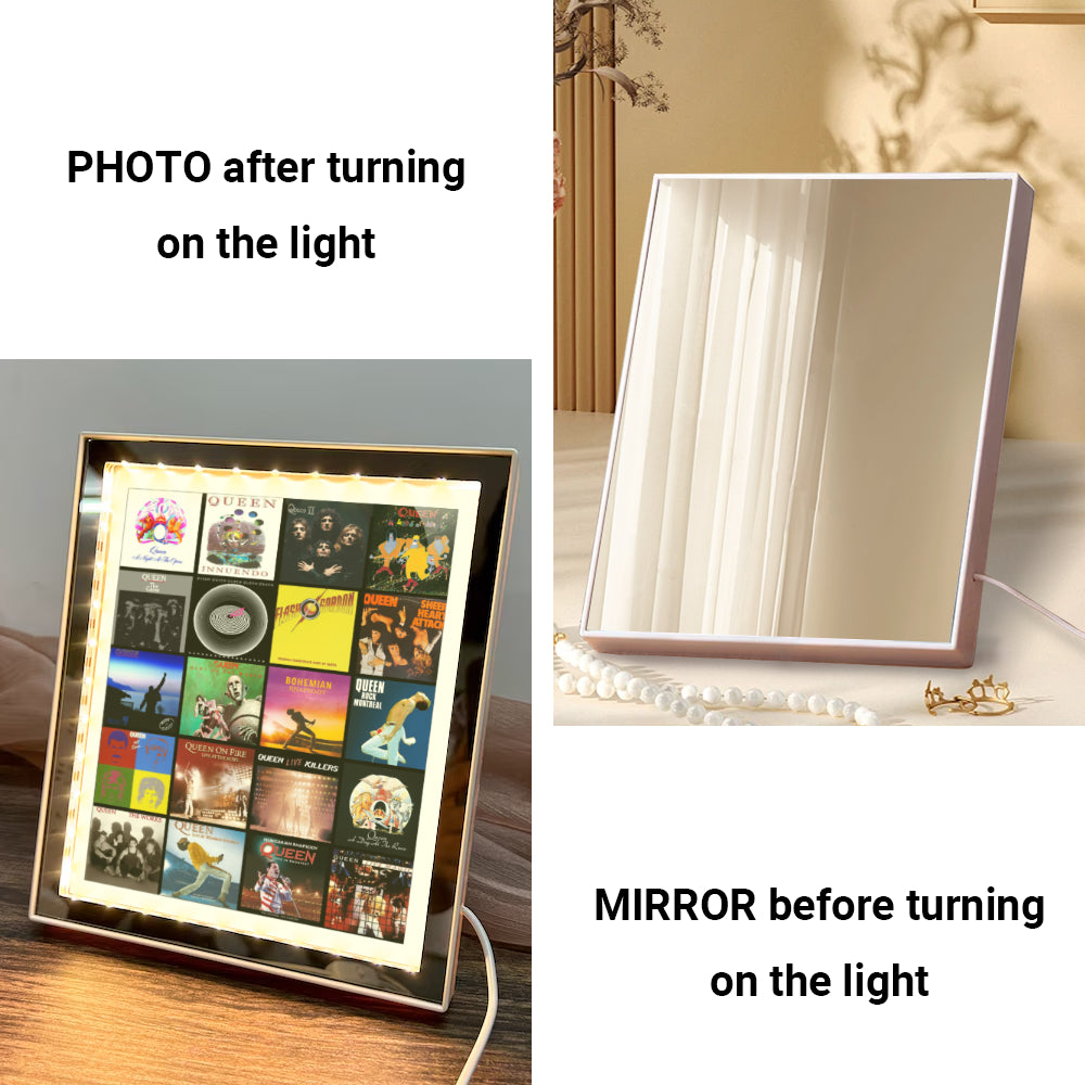 Queen Acrylic Light Mirror – Dual-Mode Tribute to Legendary Rock