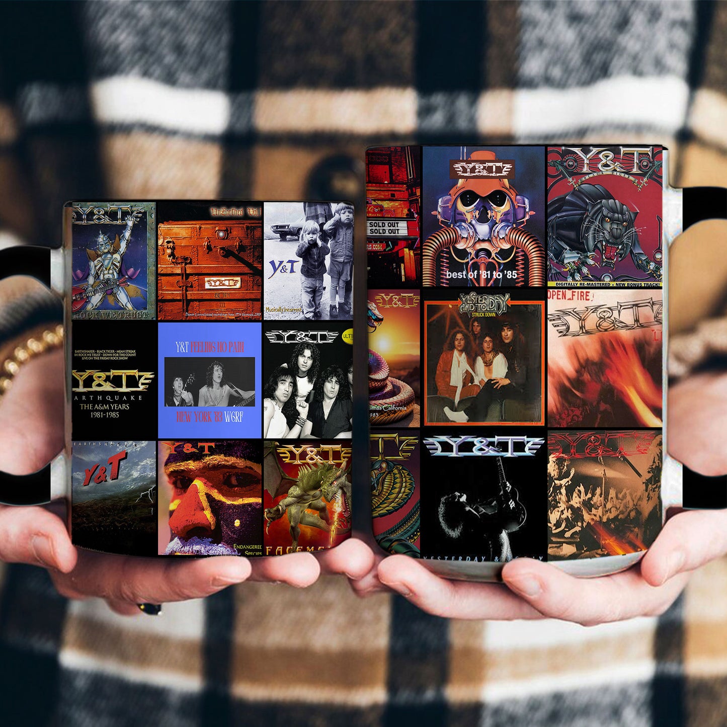 Y&T Accent Mug – Hard-Rock Legends Album Collage Gift