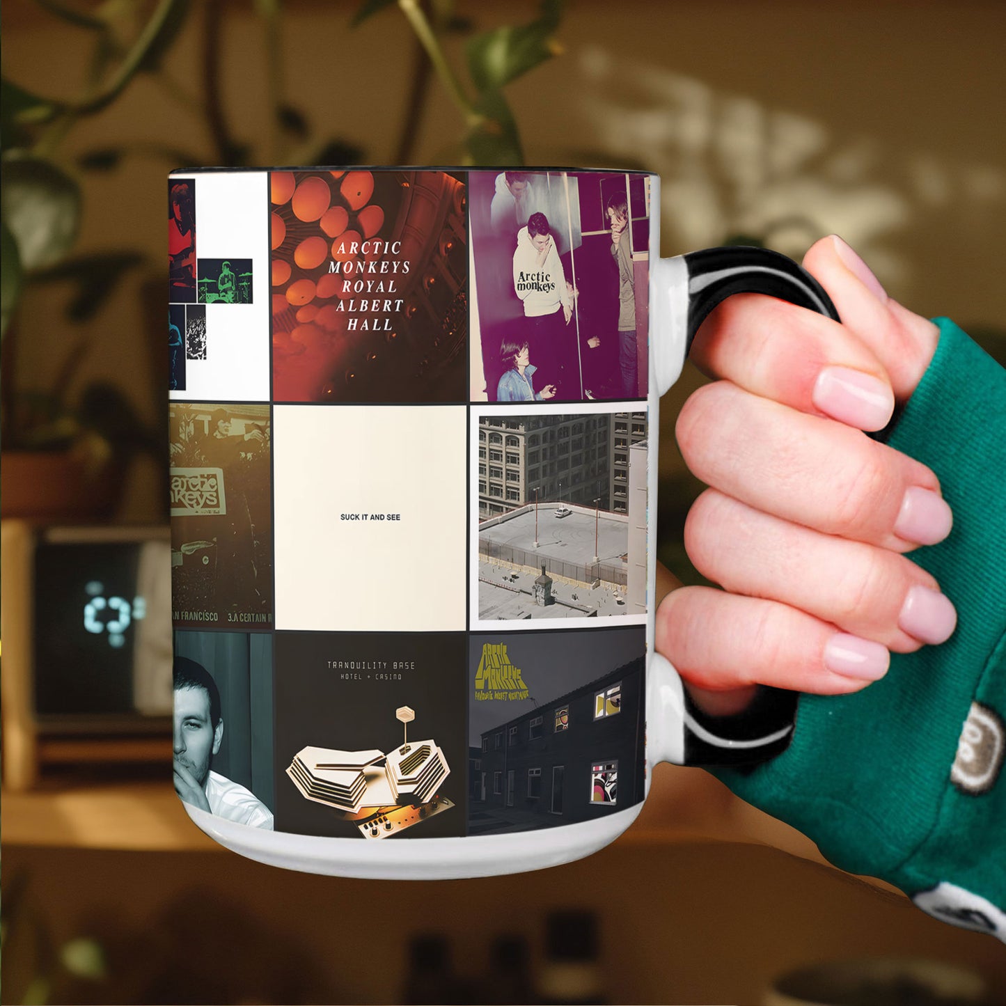 Arctic Monkeys Accent Mug – Classic Album Cover Collage Gift