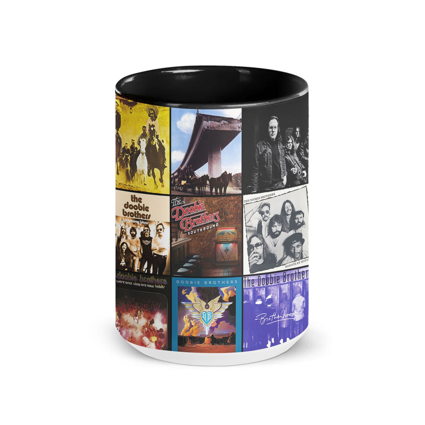 The Doobie Brothers Accent Mug – Classic Rock Album Collage Tribute