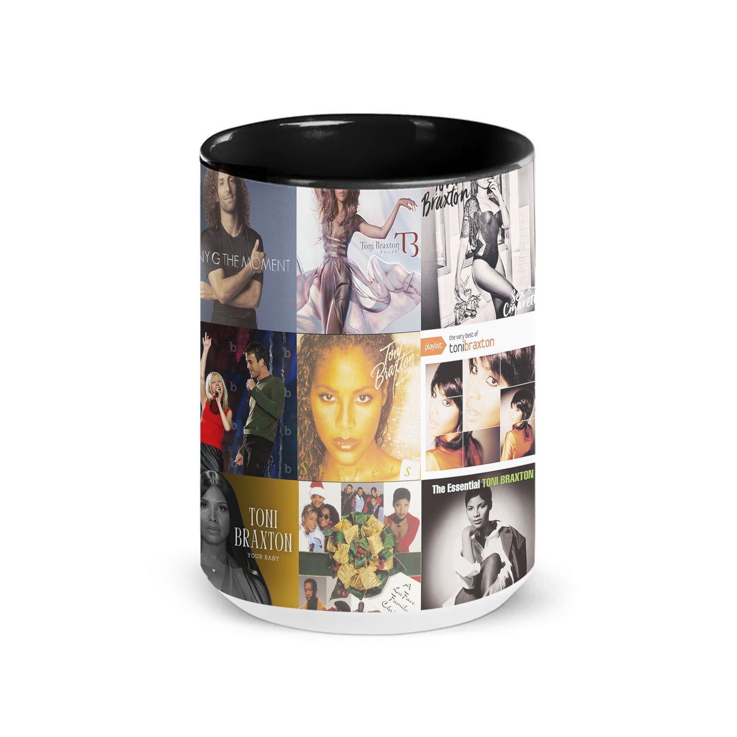 Toni Braxton Accent Mug – R&B Icon Album Cover Collage Gift