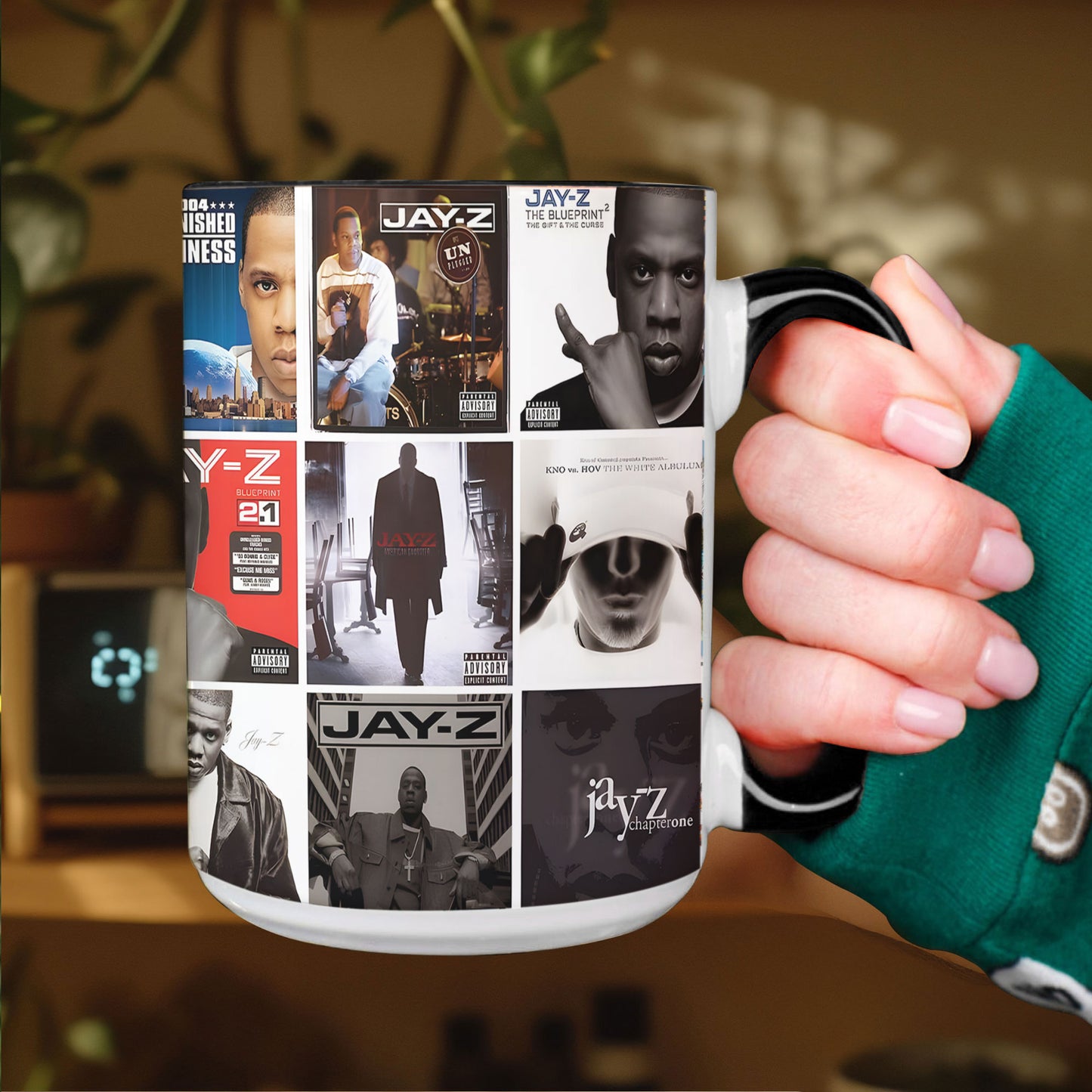 Jay-Z Accent Mug – Classic Album Cover Collage Gift
