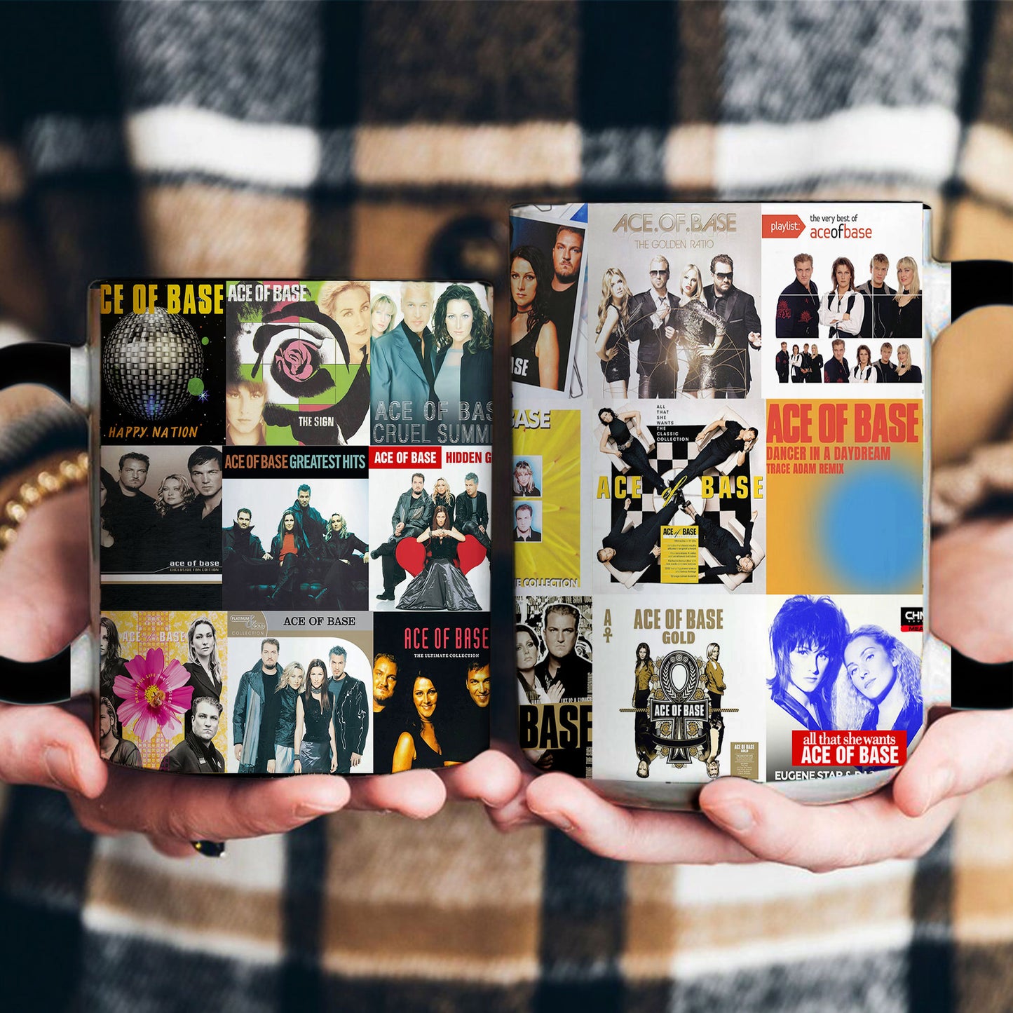 Ace of Base Accent Mug – Iconic Pop Classics Album Collage Gift