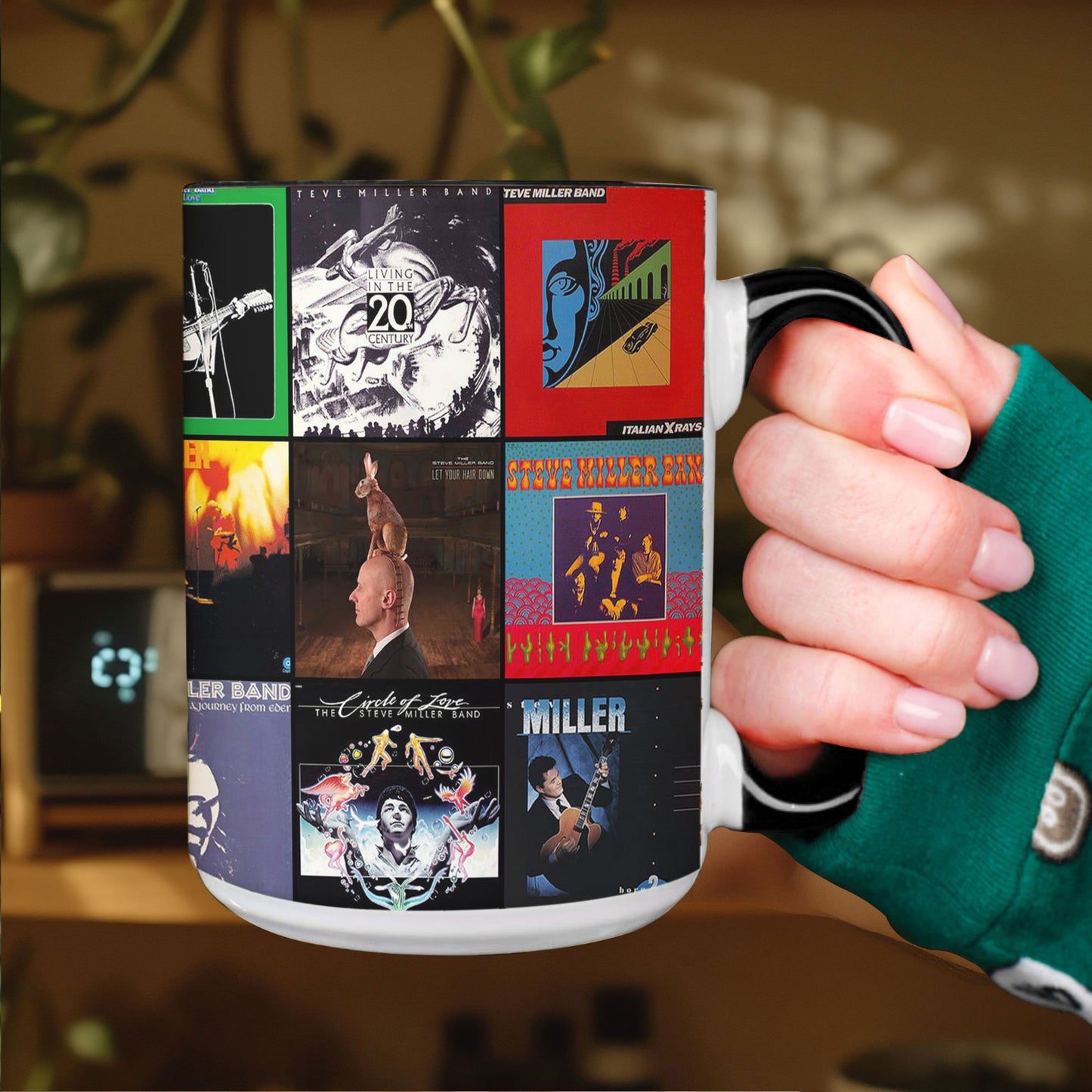 Steve Miller Band Accent Mug – Classic Album Cover Collage Gift for Rock Fans