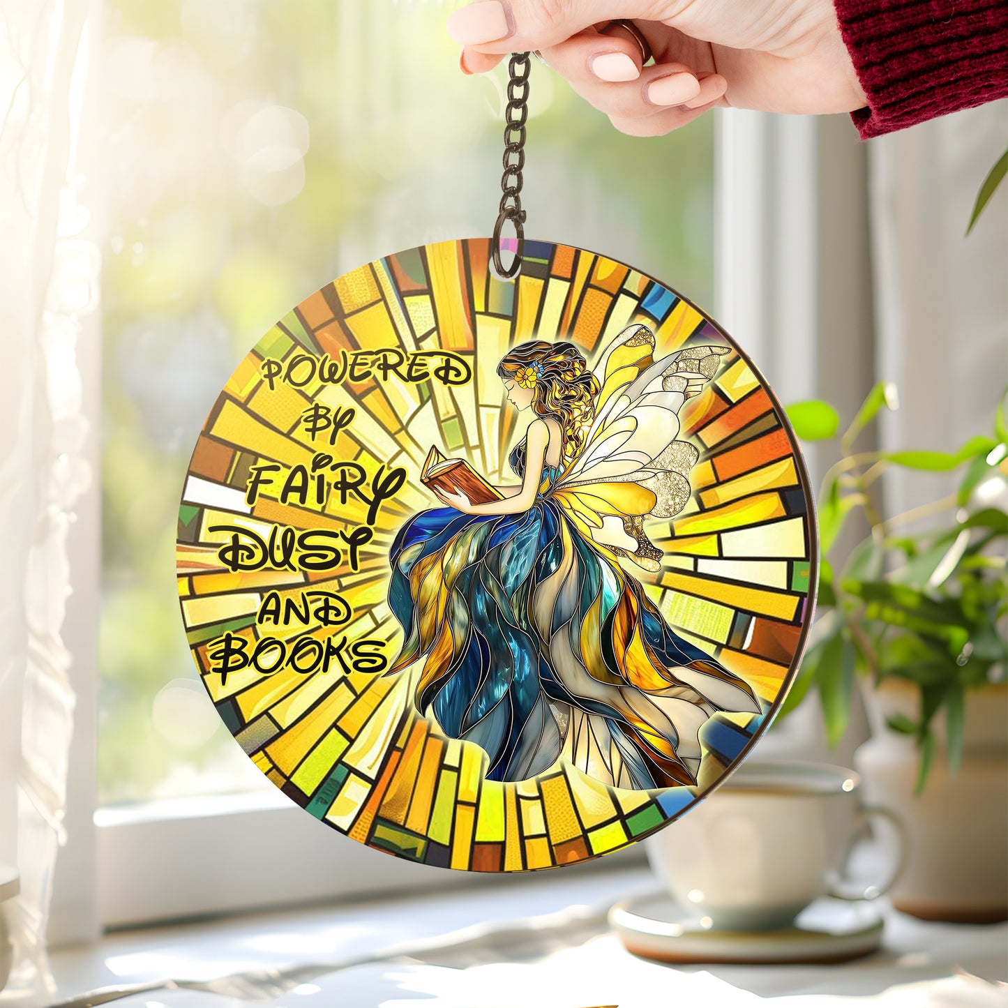 Stained Glass Suncatcher Glass Fairy Dust
