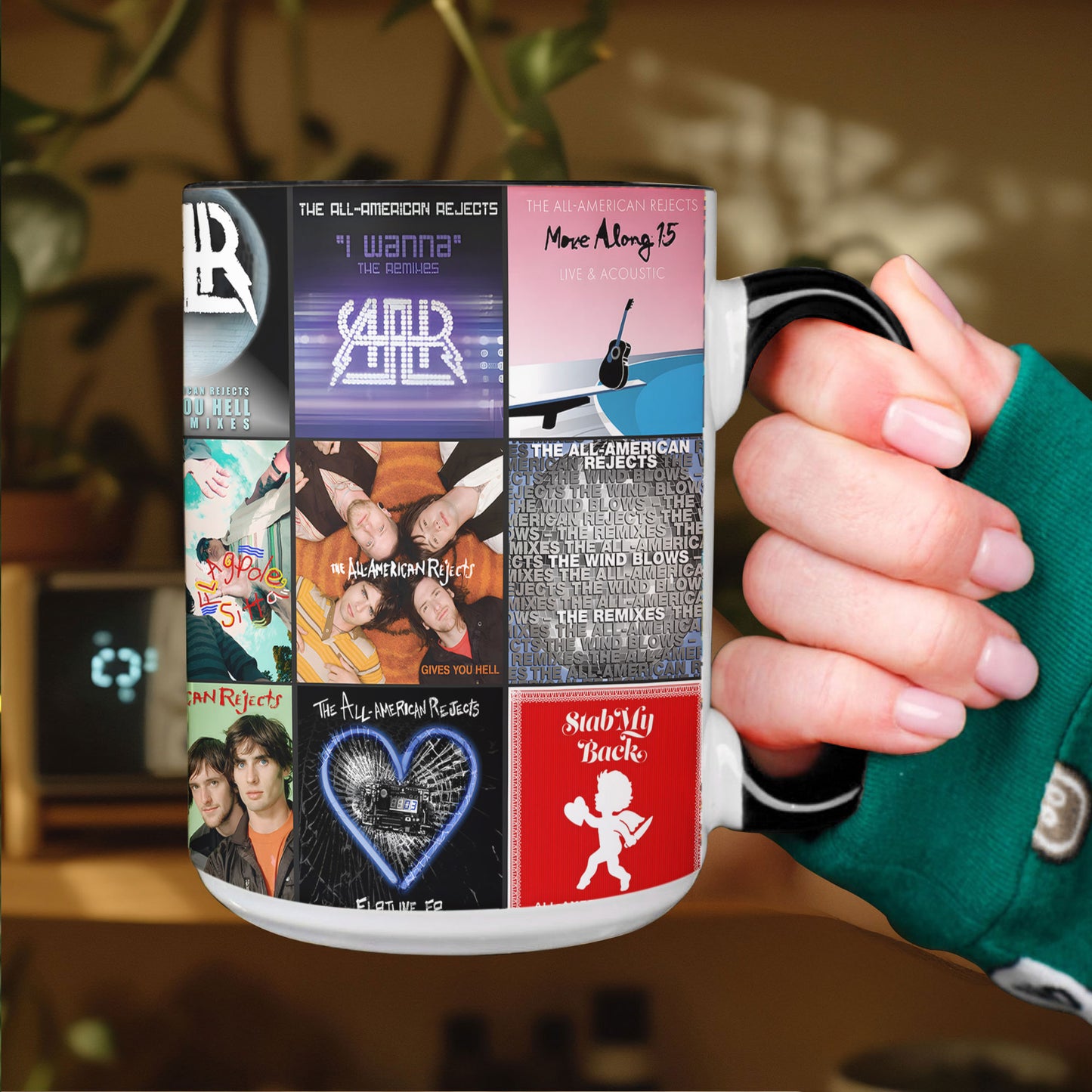 The All-American Rejects Accent Mug – Album Cover Collage Gift for Pop-Punk Fans