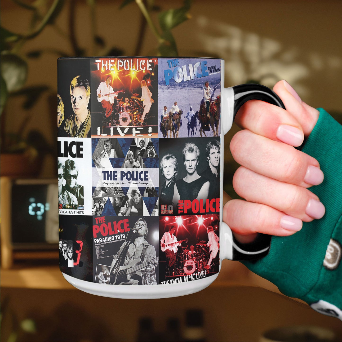 The Police Accent Mug – Classic Album Cover Collage Gift