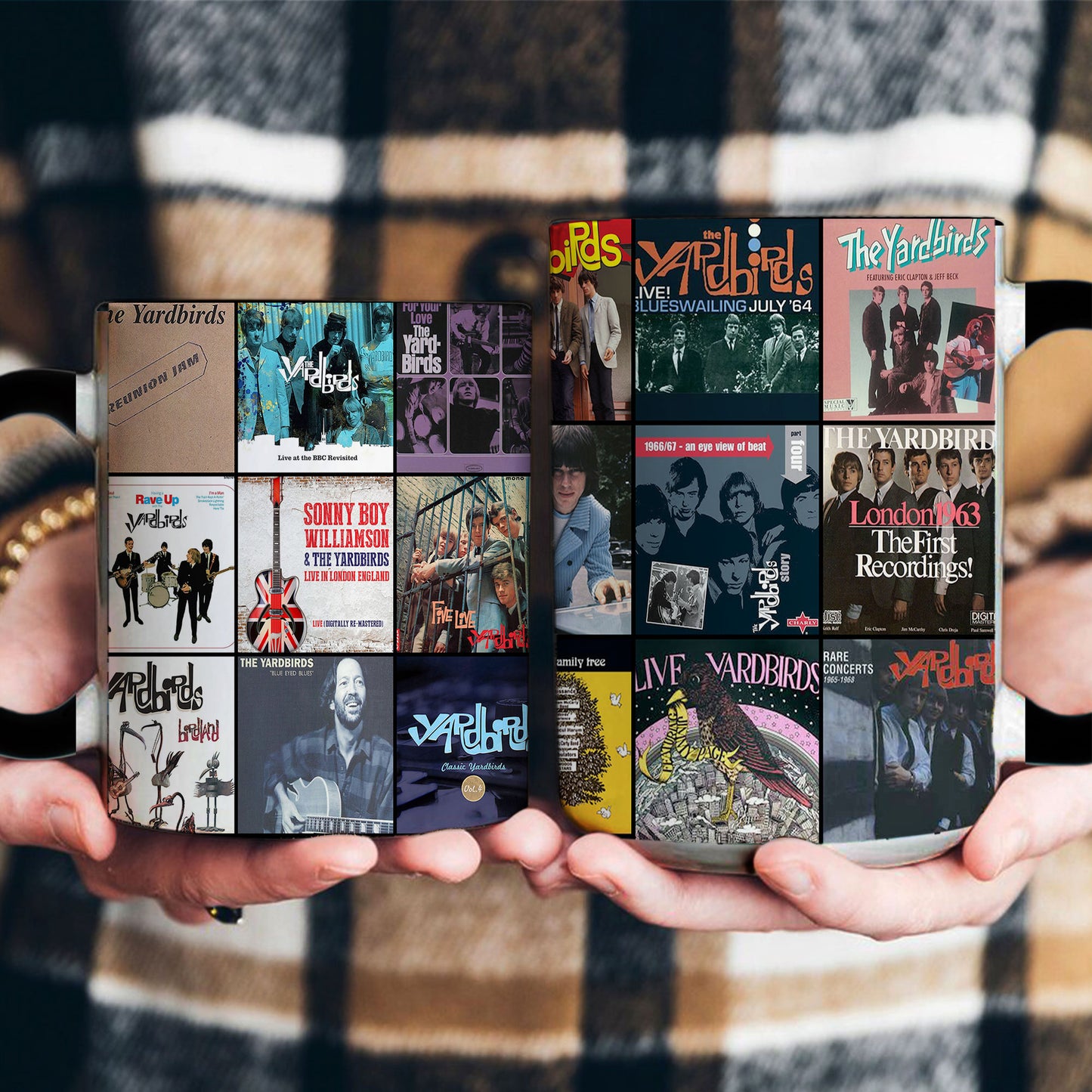 The Yardbirds Accent Mug – Classic Album Cover Collage Tribute