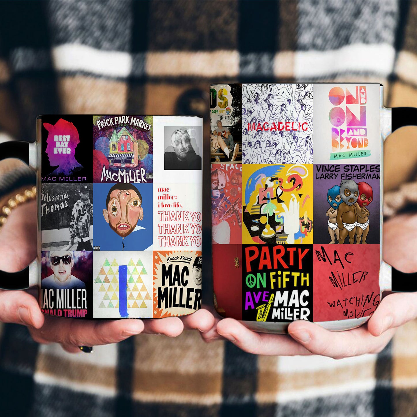 Mac Miller Accent Mug – Classic Album Cover Collage Gift