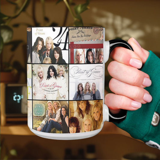 Point of Grace Accent Mug – Inspirational Album Cover Collage Gift