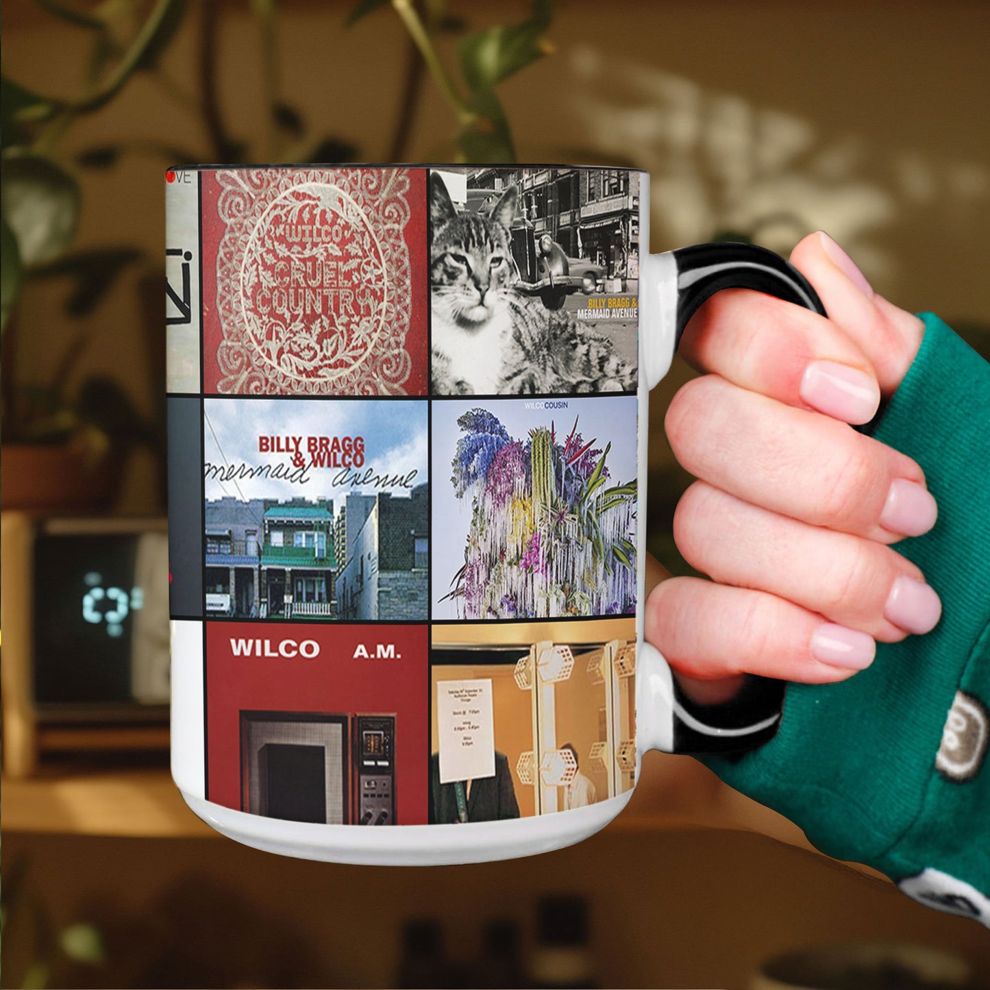 Wilco Accent Mug – Indie Rock Album Art Collage Gift