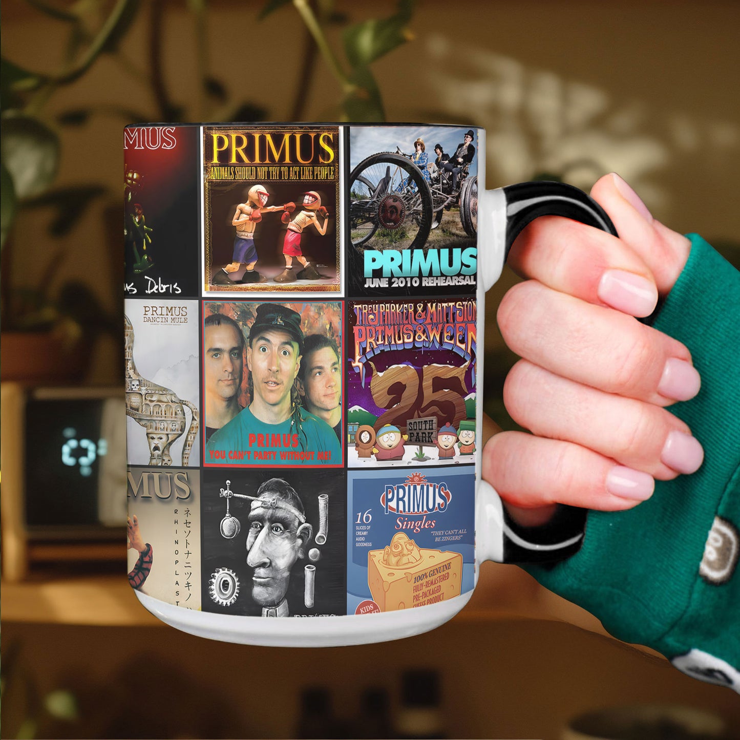 PRIMUS Accent Mug – Classic Album Cover Collage Gift