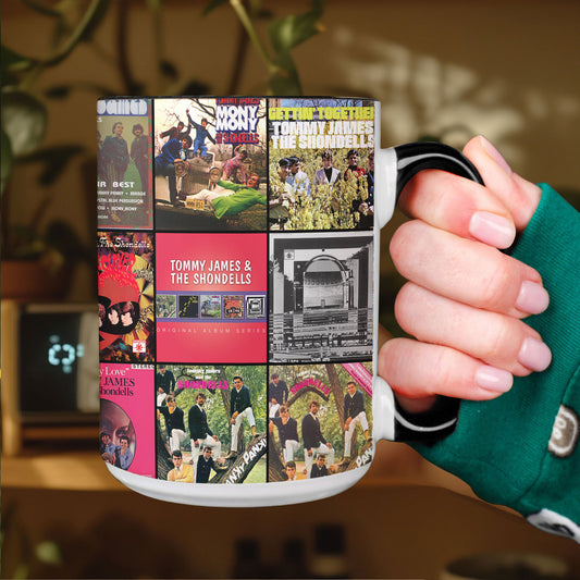 Tommy James & The Shondells Accent Mug – Classic Hits Album Cover Collage Gift
