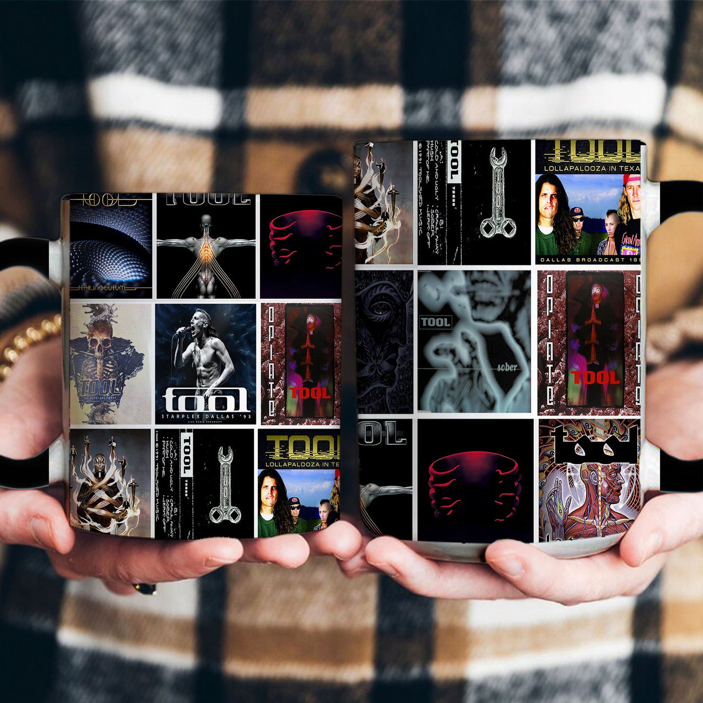 Tool Accent Mug – Iconic Album Art Collage for Progressive Rock Fans