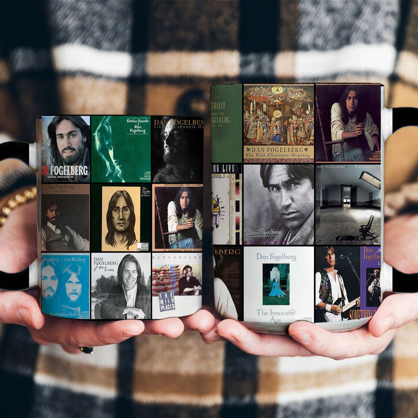 Dan Fogelberg Accent Mug – Classic Album Cover Collage Gift