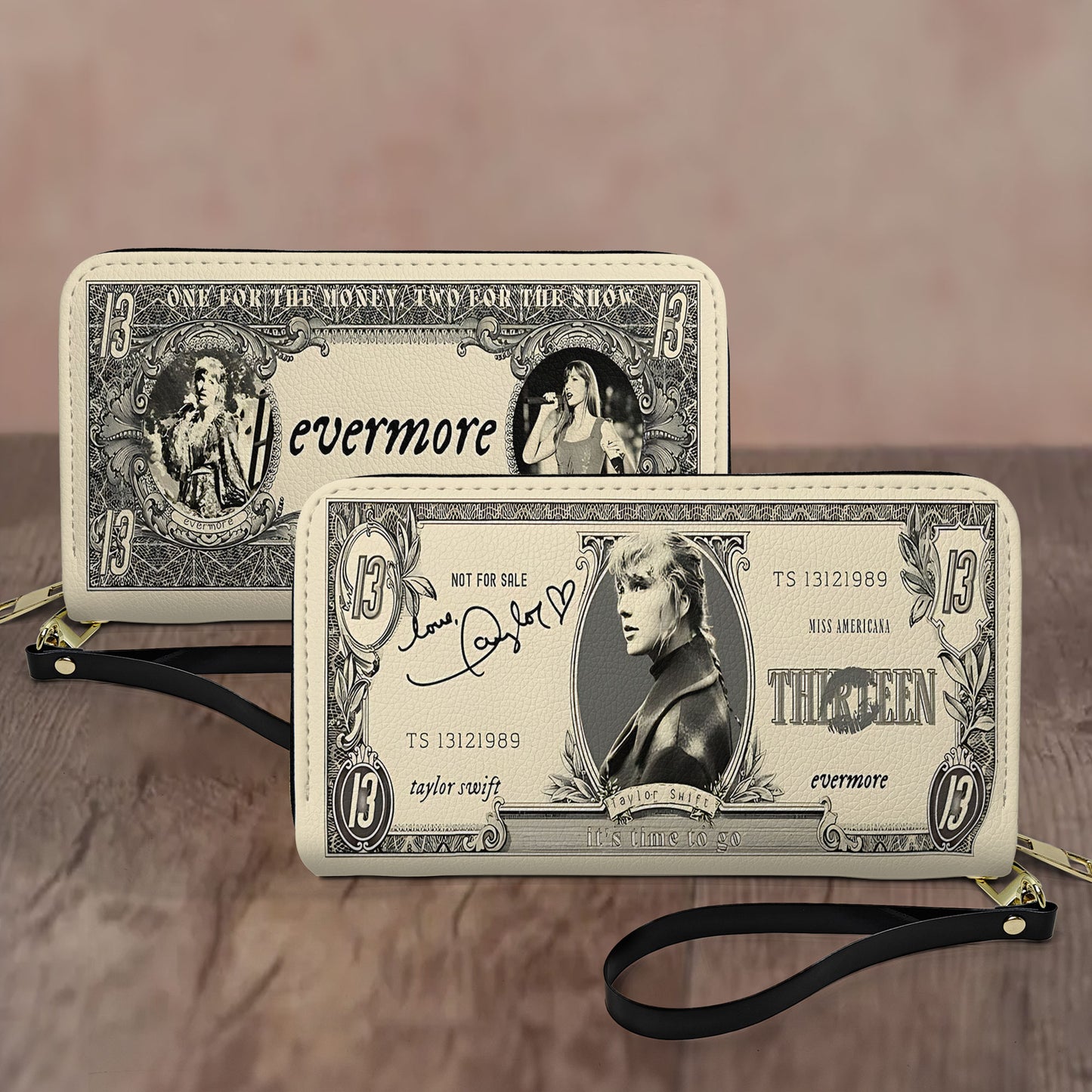 Evermore Inspired Wallet - Leather Wallet Limited Fan Edition