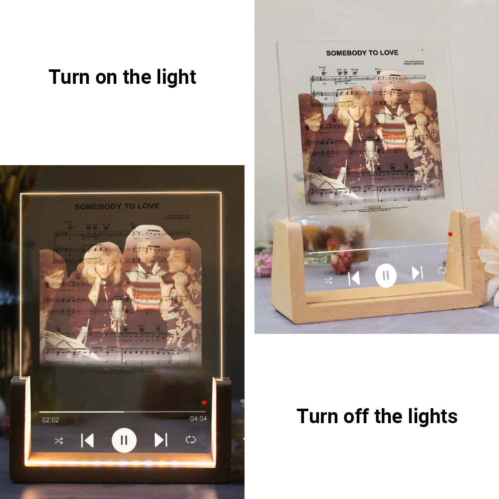 Queen “Somebody to Love” LED Music Plaque – Classic Lyric Light