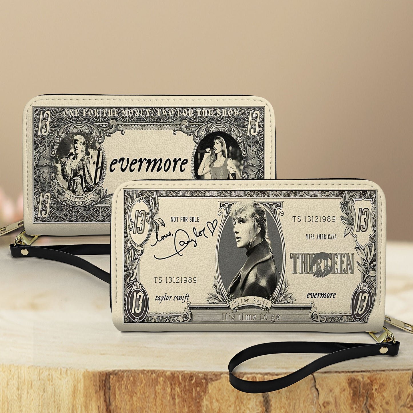 Evermore Inspired Wallet - Leather Wallet Limited Fan Edition