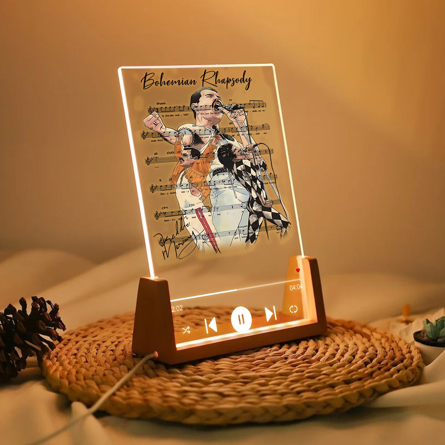 Queen “Bohemian Rhapsody” LED Music Plaque – Tribute Edition