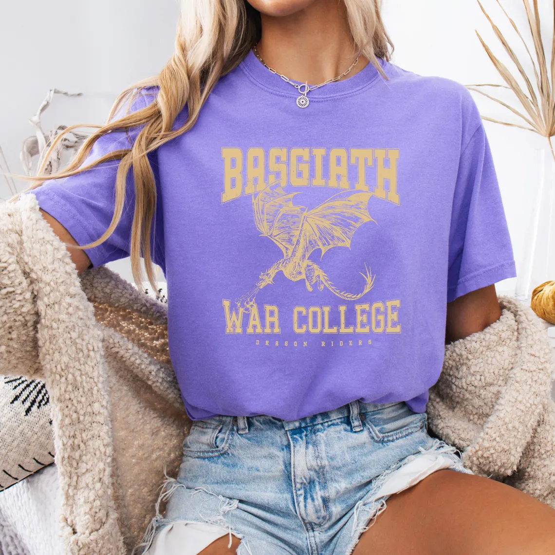 Basgiath War College Fourth Wing Comfort colors Shirt