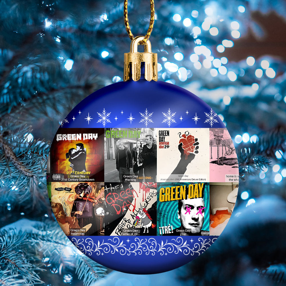 Green Day Ball Ornament – Rock the Holidays with Punk Spirit