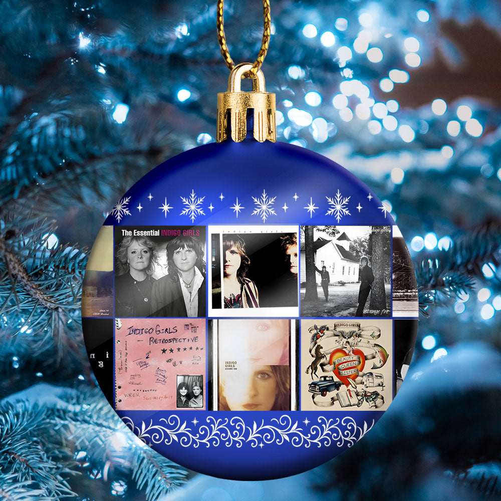 Indigo Girls Ornament – Folk Harmony in Holiday Glow