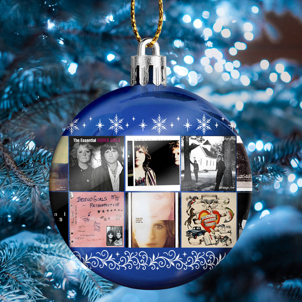 Indigo Girls Ornament – Folk Harmony in Holiday Glow