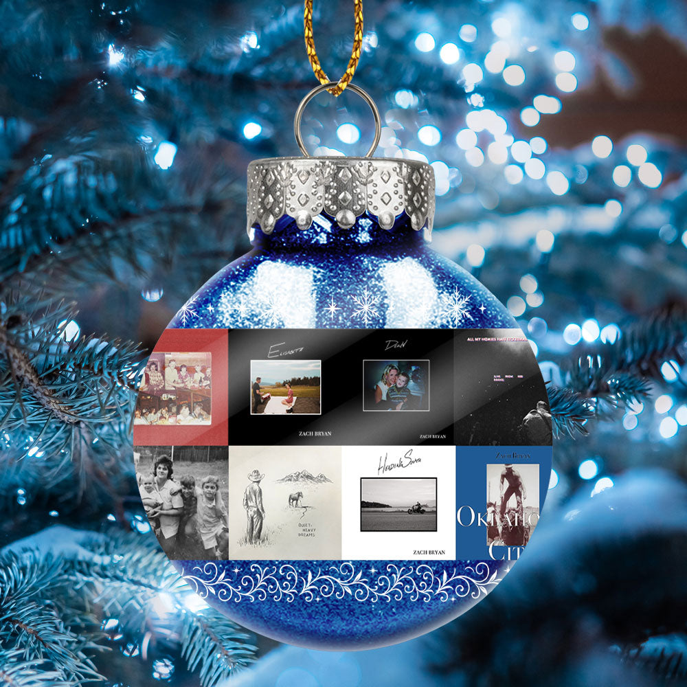 Zach Bryan Ball Ornament – Heartfelt Country Spirit for the Holidays