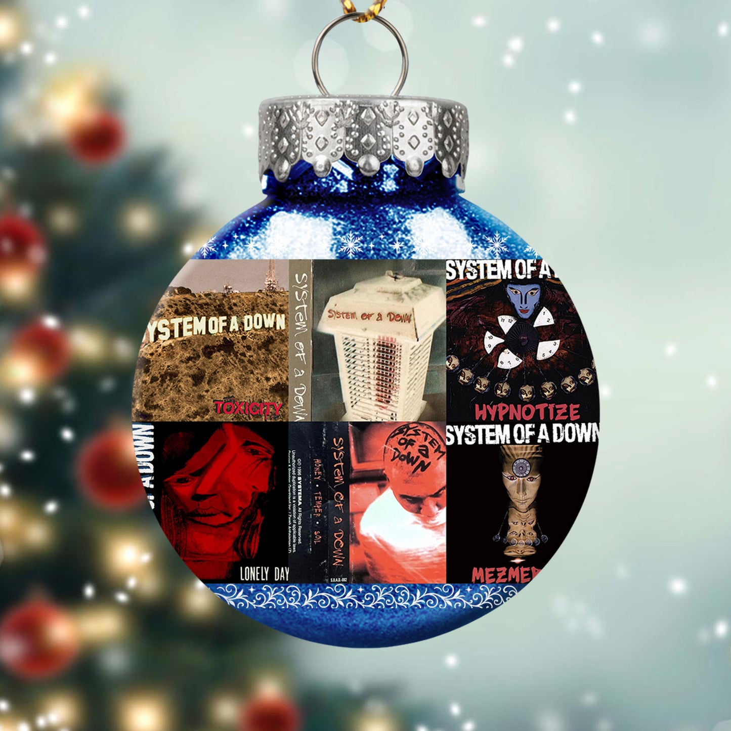 System of a Down Ball Ornament – A Bold Christmas Gift for True Rock Fans
