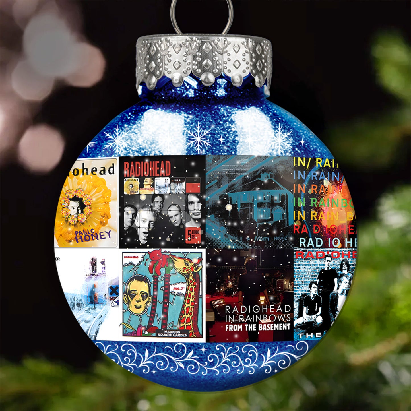 Radiohead Ball Ornament – A Tribute to Innovation, Emotion, and Alternative Spirit