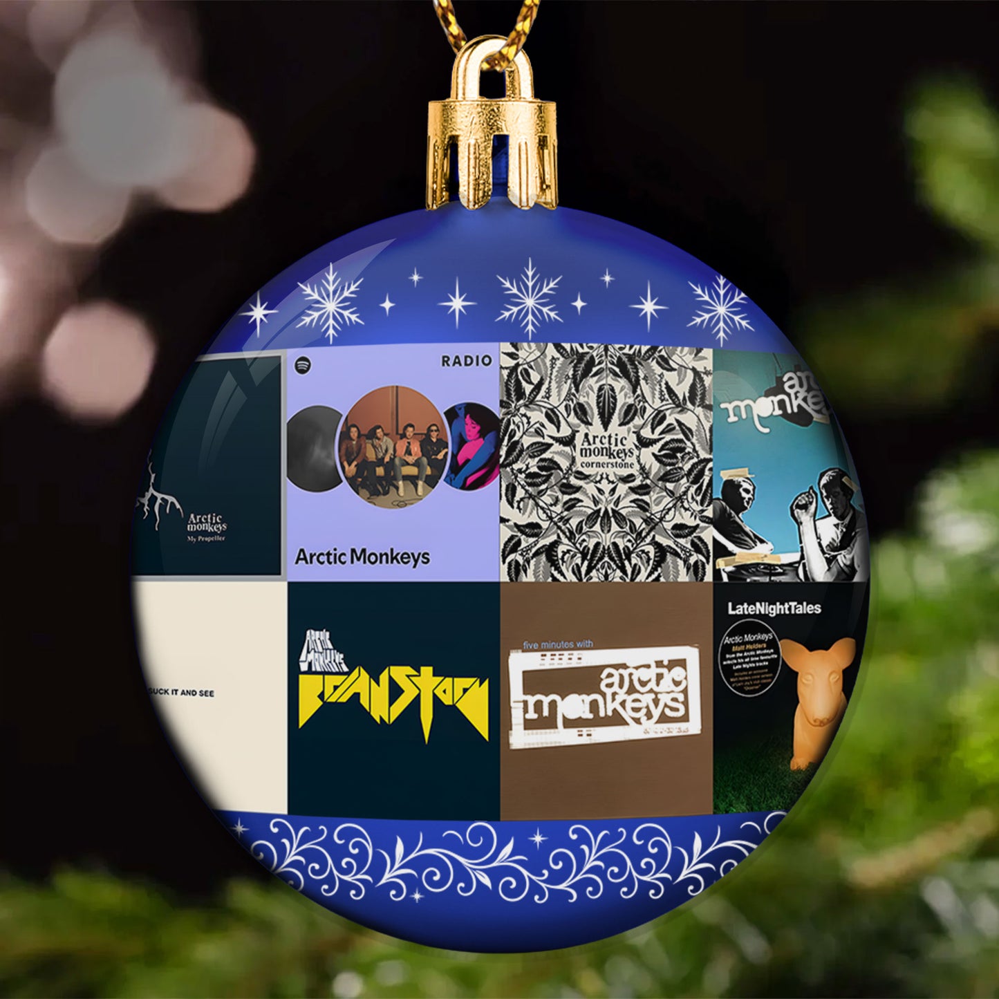 Arctic Monkeys Ball Ornament – Indie Rock Vibes