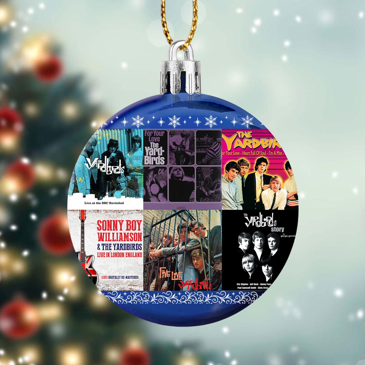The Yardbirds Album Collage Ornament – Classic Rock Christmas Decoration