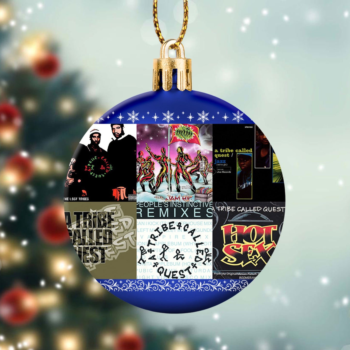 A Tribe Called Quest Ball Ornament – Hip-Hop Legends in Holiday Style