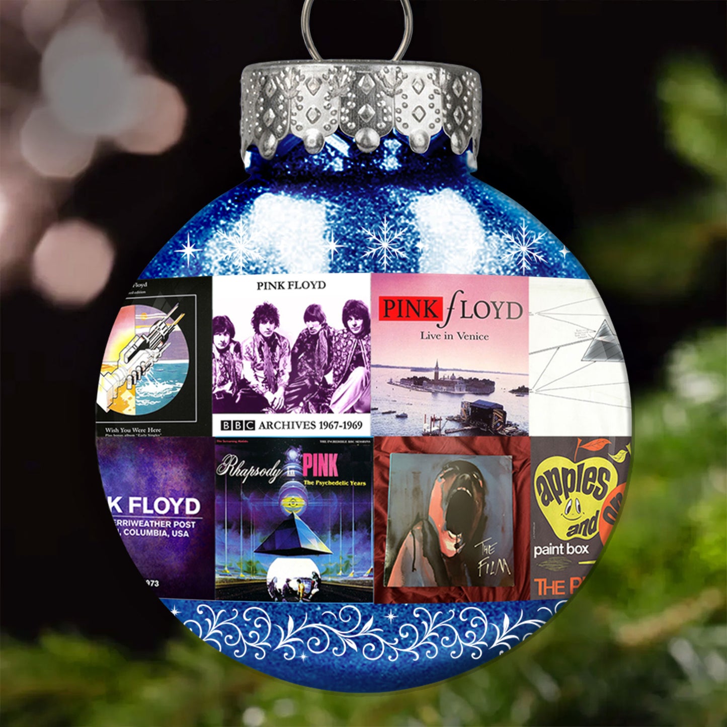 Pink Floyd Ball Ornament – A Psychedelic Tribute to Timeless Sound