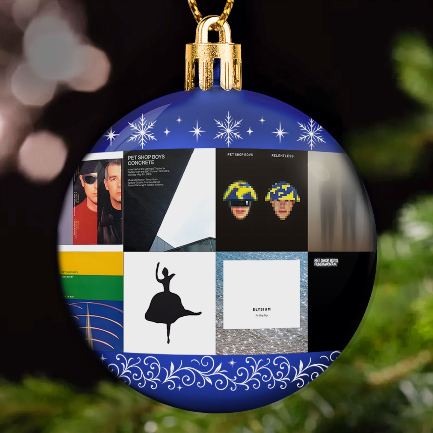 Pet Shop Boys Ball Ornament – A Stylish Christmas Gift for Music Lovers
