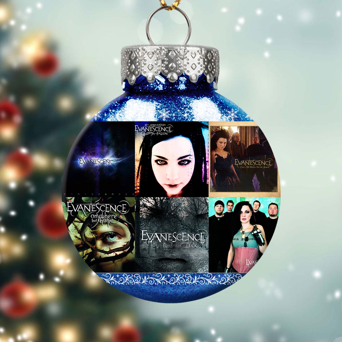 Evanescence Album Collage Ornament – Gothic Rock Christmas Decoration