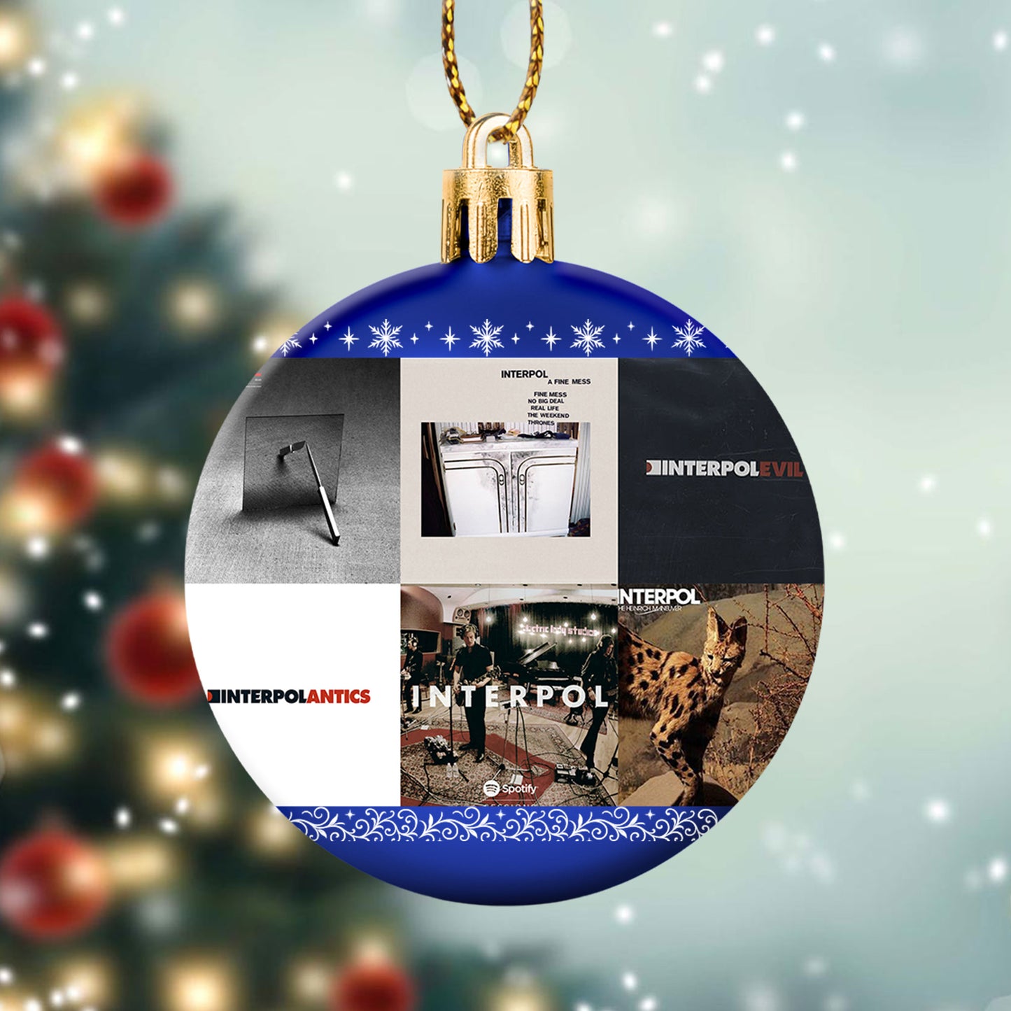 Interpol Ball Ornament – Celebrate the Cool Edge of Indie Rock