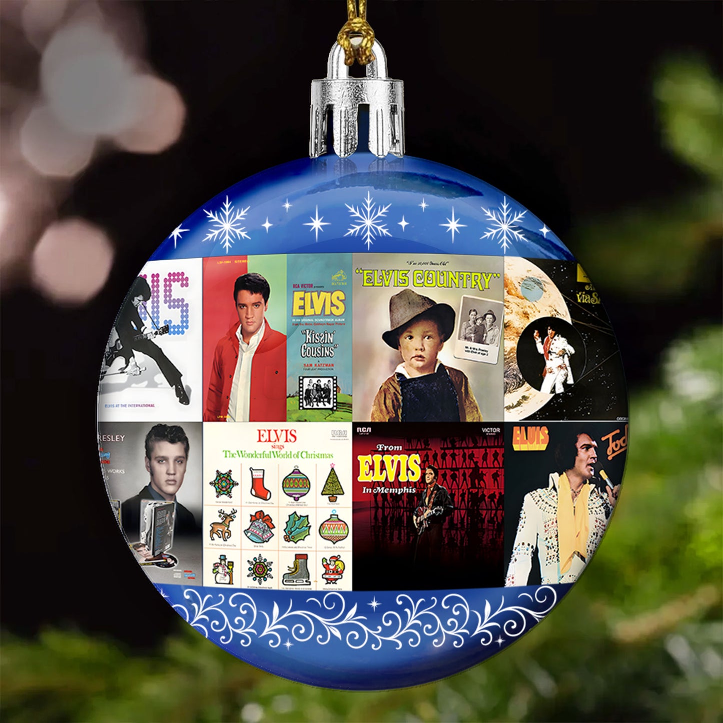 Elvis Presley Ball Ornament – A Rock ’n’ Roll Legend Wrapped in Holiday Spirit
