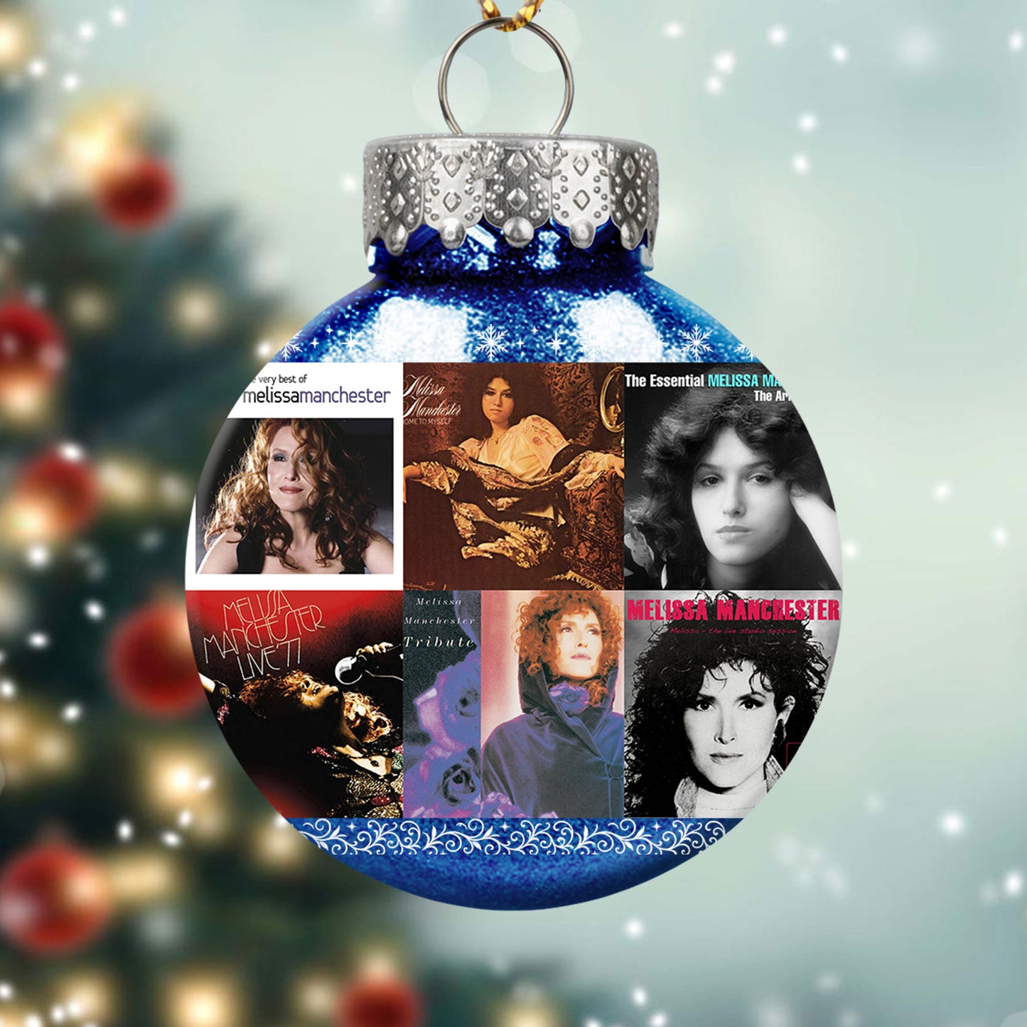 Melissa Manchester Album Collage Ornament – Classic Pop Holiday Decoration
