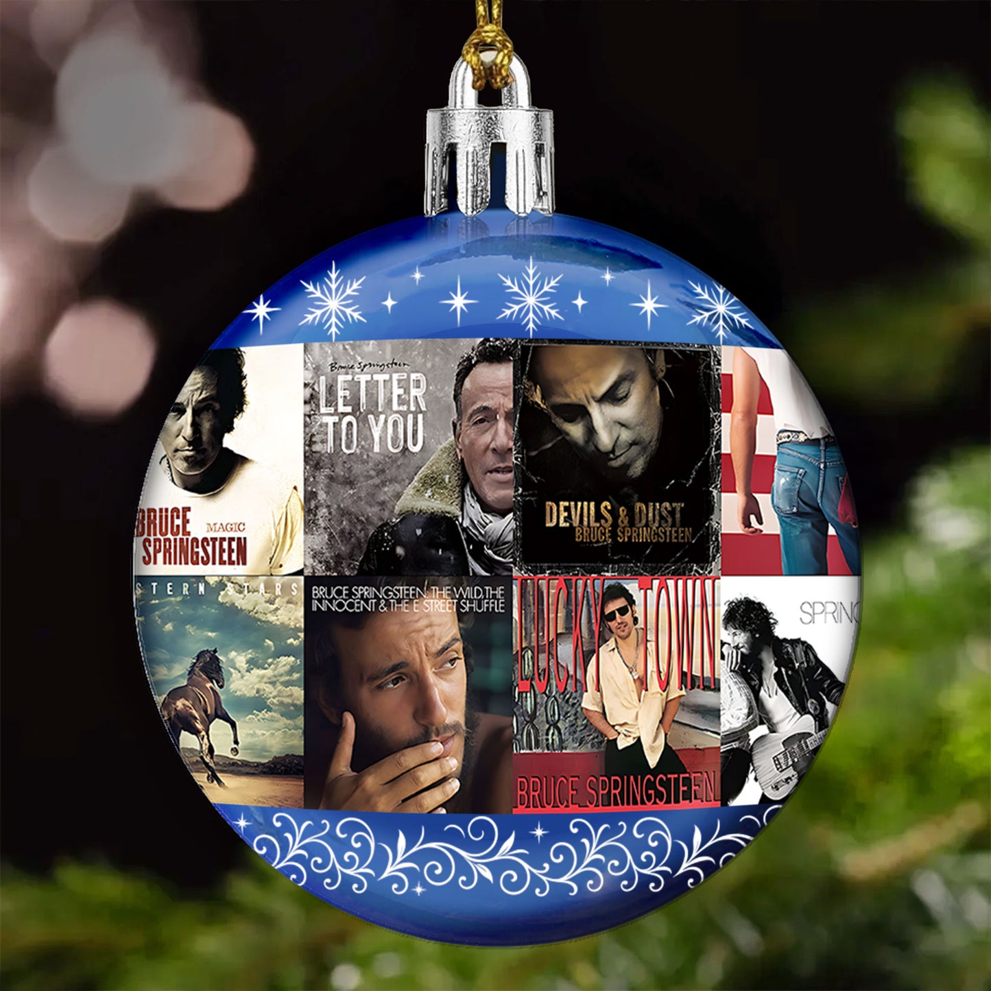 Bruce Springsteen Ball Ornament – A Tribute to The Boss and the Spirit of Rock