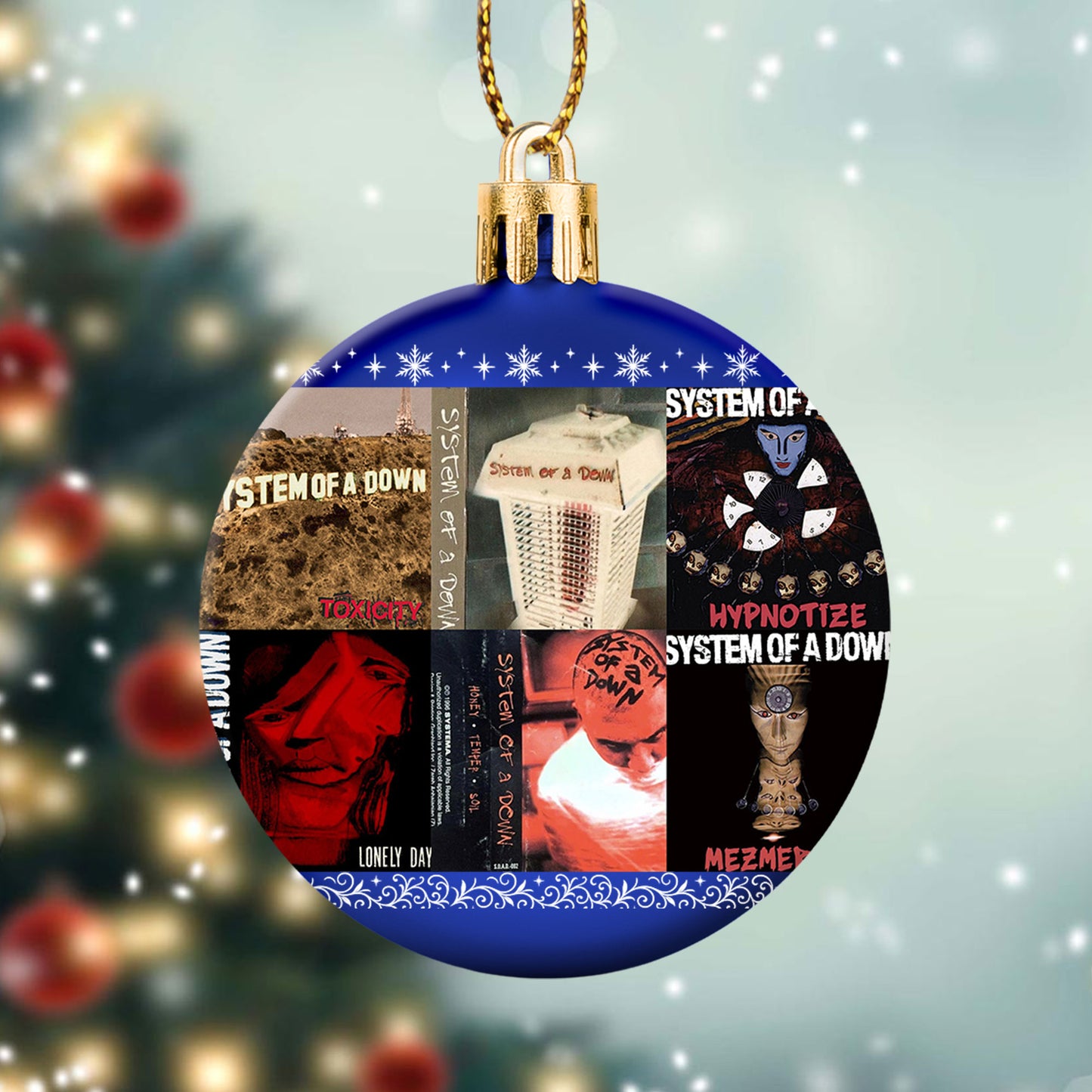 System of a Down Ball Ornament – A Bold Christmas Gift for True Rock Fans