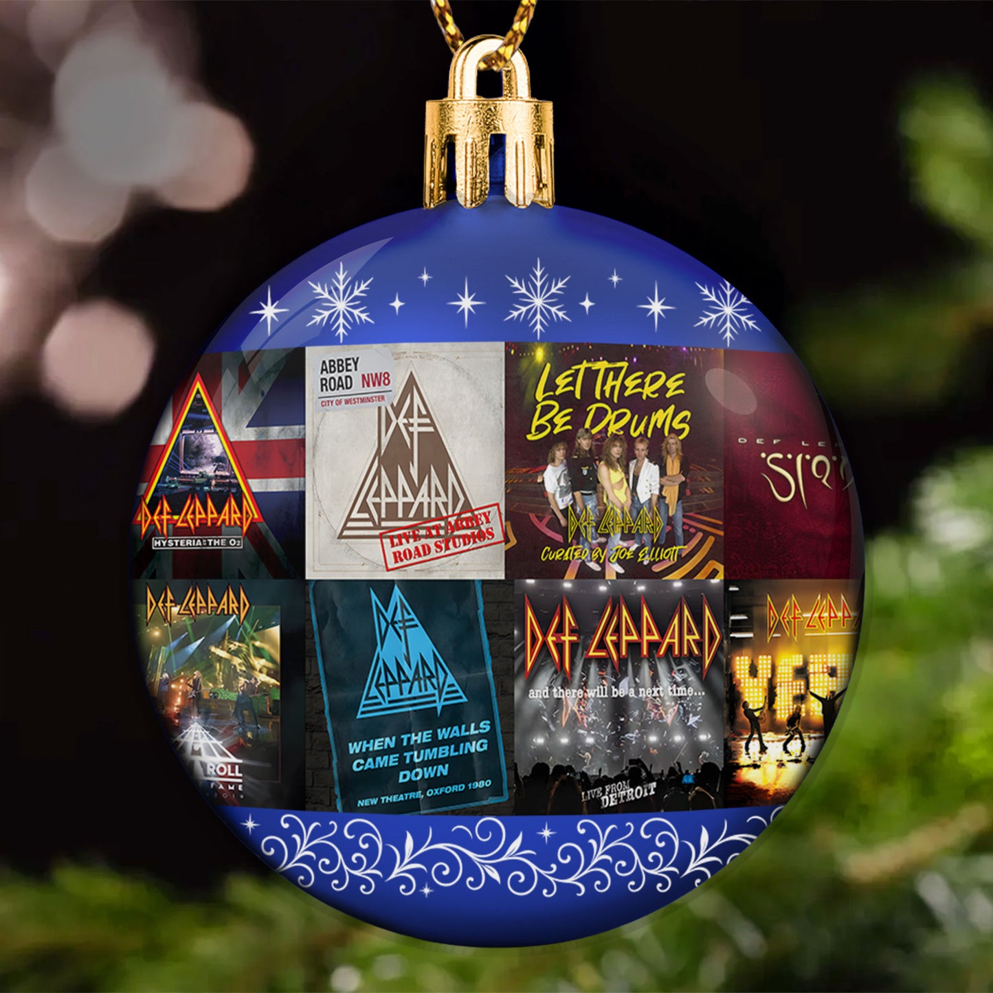 Def Leppard Ball Ornament – Rock ’n’ Roll Glory