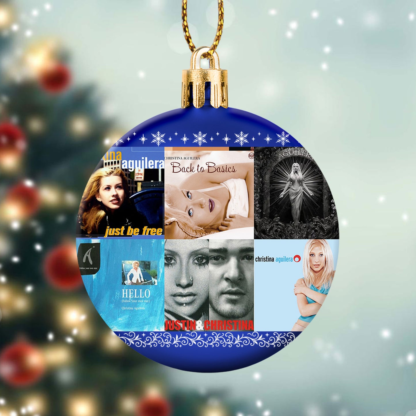 Christina Aguilera Ball Ornament – Pop Diva Elegance for the Holidays