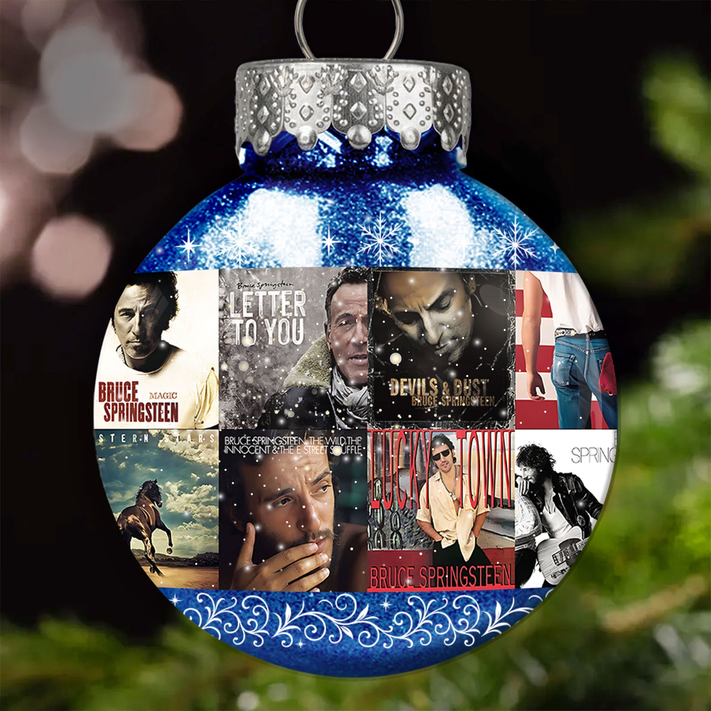 Bruce Springsteen Ball Ornament – A Tribute to The Boss and the Spirit of Rock