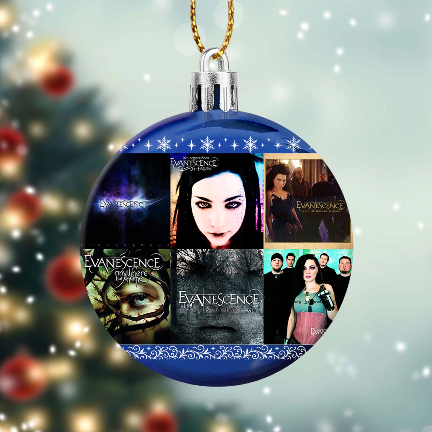 Evanescence Album Collage Ornament – Gothic Rock Christmas Decoration