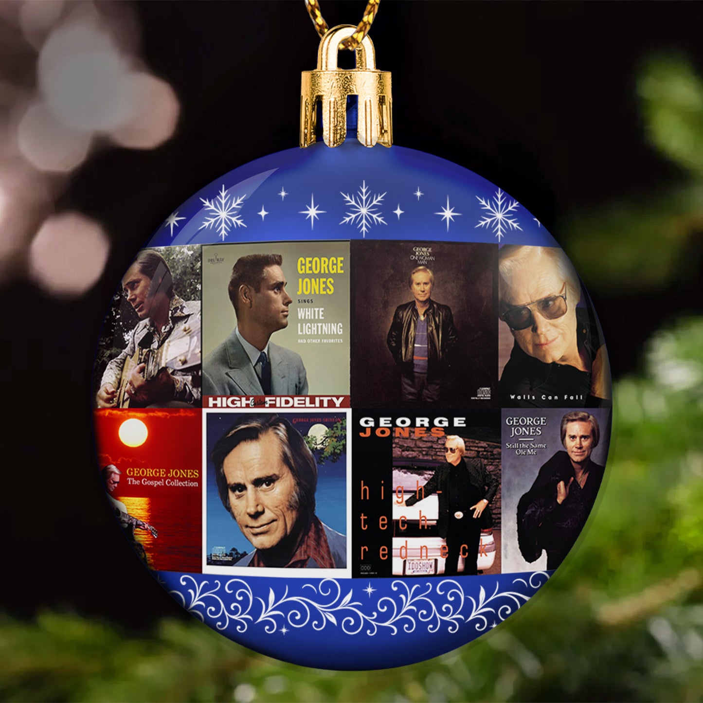 George Jones Ball Ornament – Classic Country Spirit for the Holidays