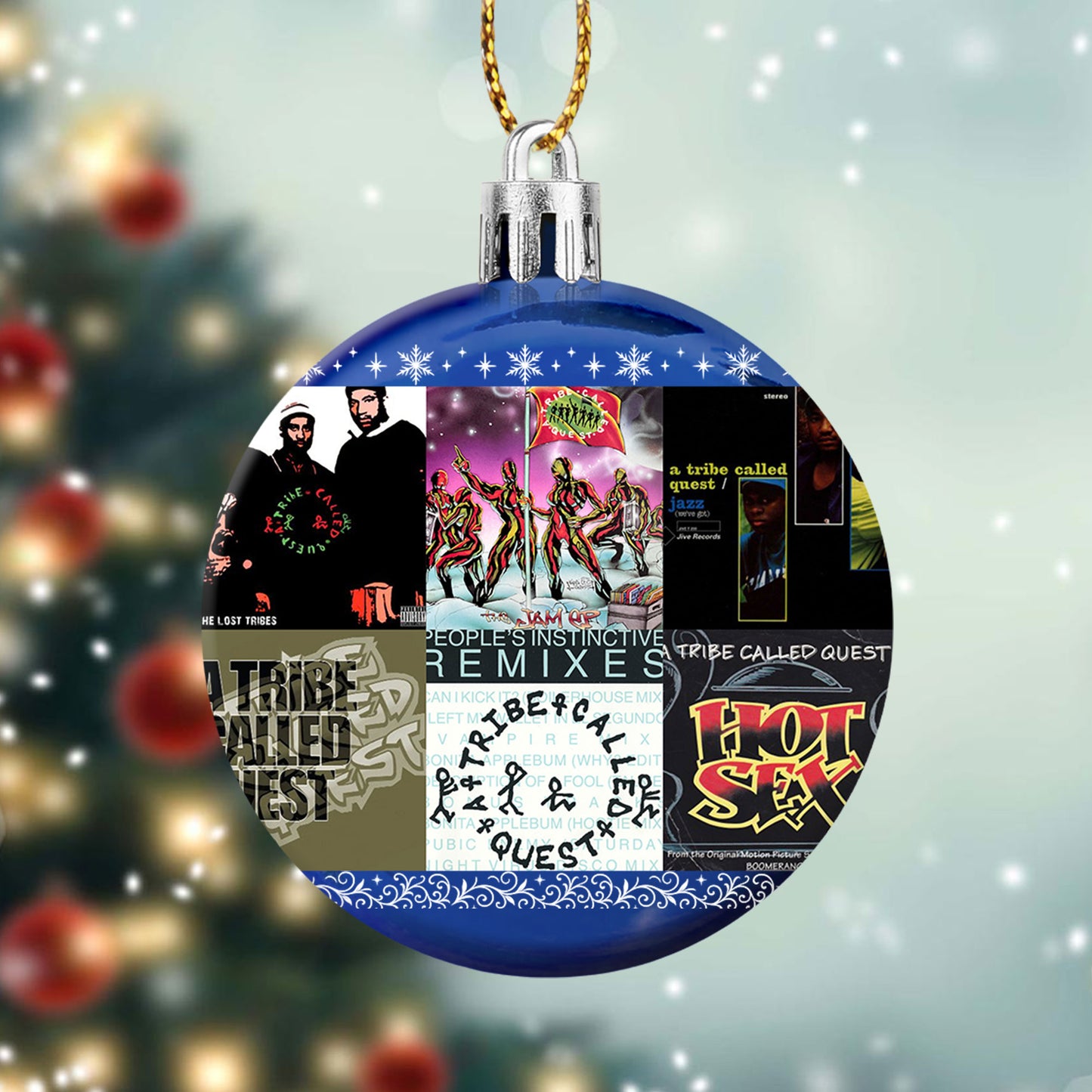 A Tribe Called Quest Ball Ornament – Hip-Hop Legends in Holiday Style