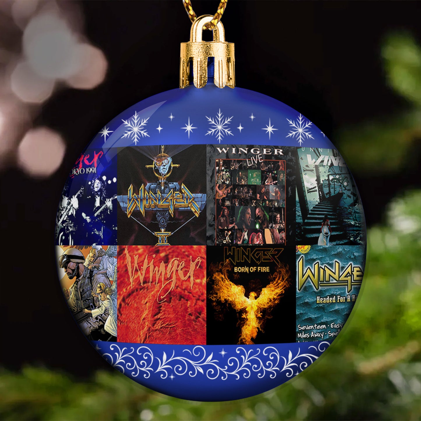 Winger Ball Ornament – Classic Hard Rock Energy